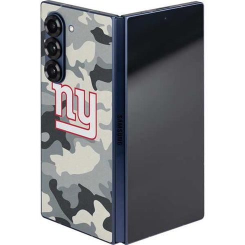 NFL New York Giants Camo Galaxy Z Fold6 Skin