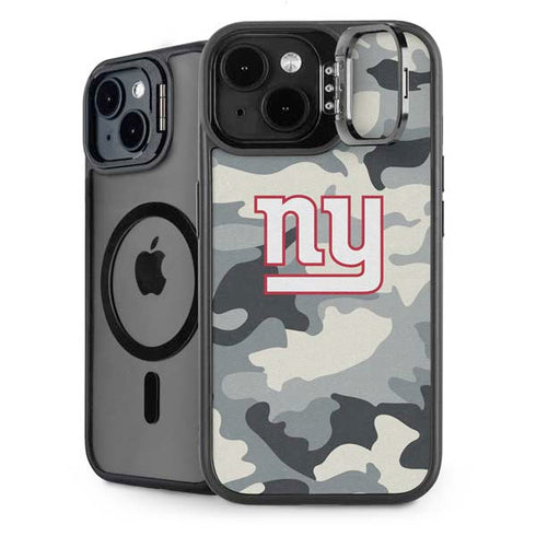 NFL New York Giants Camo iPhone 15 Kickstand Case