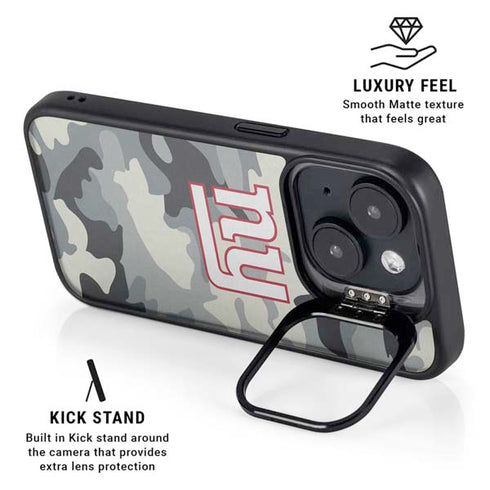 NFL New York Giants Camo iPhone 15 Kickstand Case