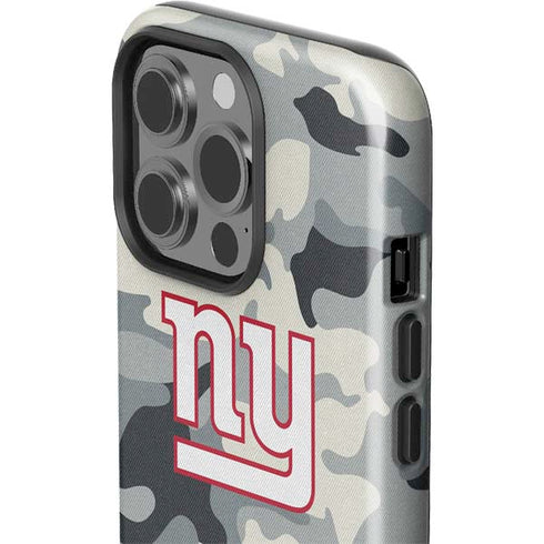 NFL New York Giants Camo iPhone 15 Pro Impact Case