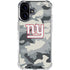 NFL New York Giants Camo iPhone 16 Clear Case