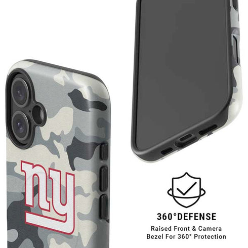 NFL New York Giants Camo iPhone 16 Magsafe Impact Case