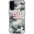 NFL New York Giants Camo iPhone 16 Plus Clear Case