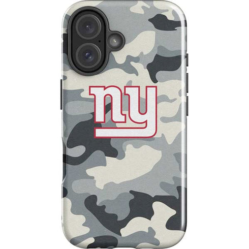 NFL New York Giants Camo iPhone 16 Plus Impact Case