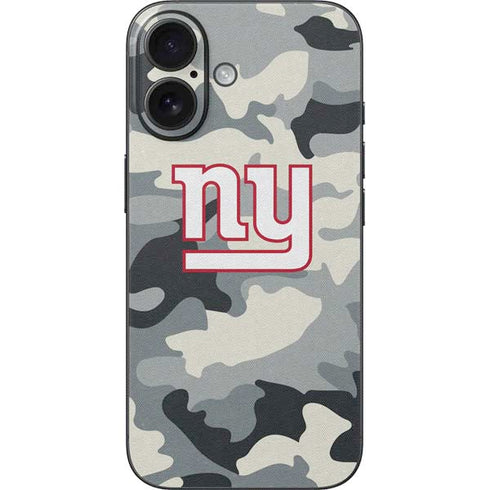 NFL New York Giants Camo iPhone 16 Skin