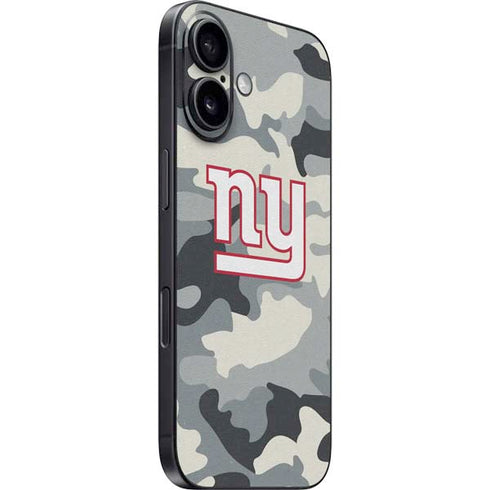 NFL New York Giants Camo iPhone 16 Skin