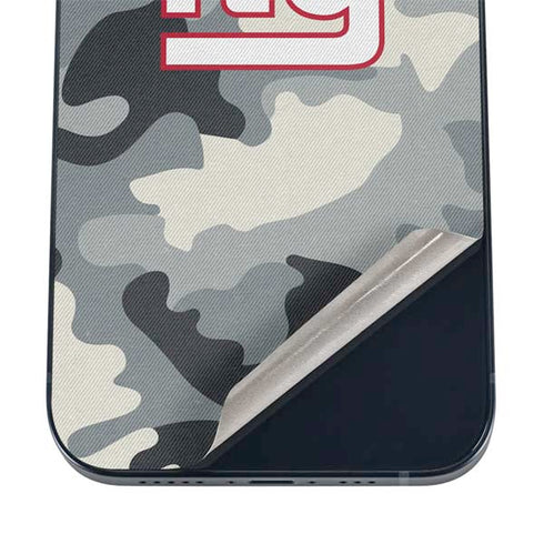 NFL New York Giants Camo iPhone 16 Skin