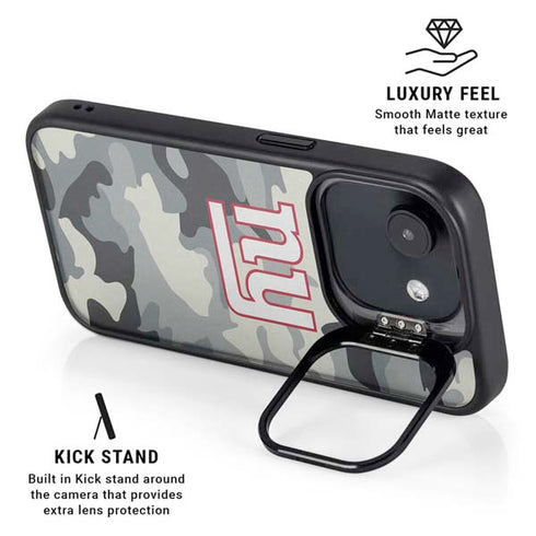 NFL New York Giants Camo iPhone 16e Kickstand Case