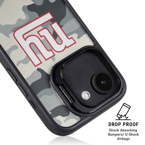 NFL New York Giants Camo iPhone 16e Kickstand Case