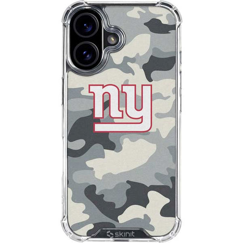 NFL New York Giants Camo iPhone 17 Clear Case