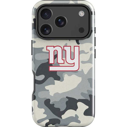 NFL New York Giants Camo iPhone 18 Pro Impact Case