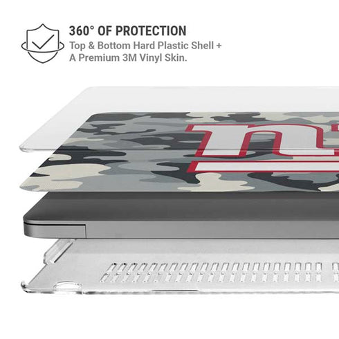 NFL New York Giants Camo MacBook Pro 14in (2021-24) Case plus Skin