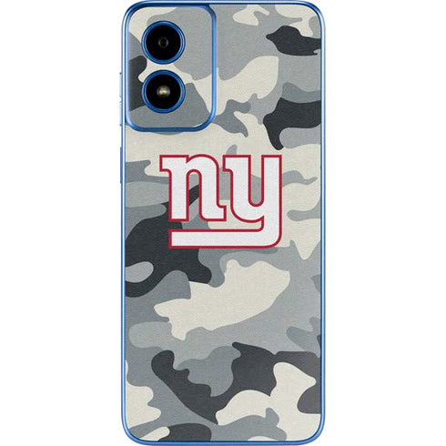 NFL New York Giants Camo Moto G Play 4G (2024) Skin