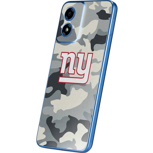 NFL New York Giants Camo Moto G Play 4G (2024) Skin
