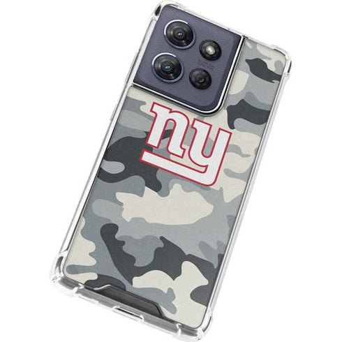 NFL New York Giants Camo Moto G Power 5G (2025) Clear Case