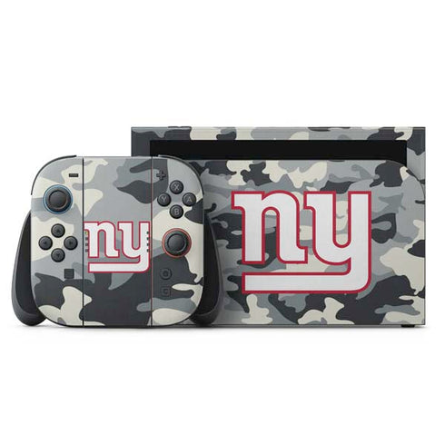NFL New York Giants Camo Nintendo Switch 2 (2025) with Joy-Con Skin
