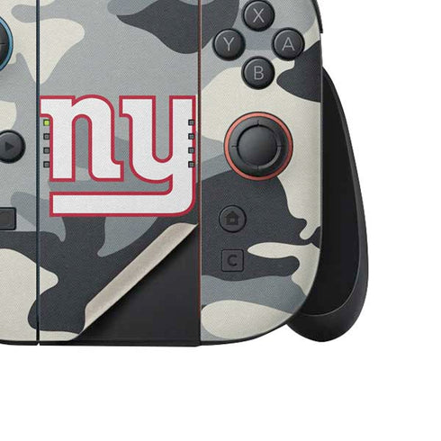 NFL New York Giants Camo Nintendo Switch 2 (2025) Joy-Con Controller Skin