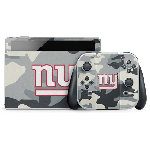 NFL New York Giants Camo Nintendo Skins