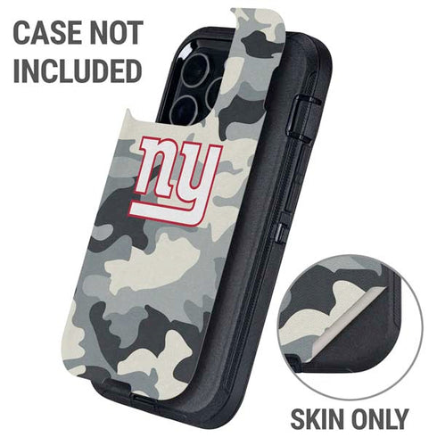 NFL New York Giants Camo Otterbox Defender iPhone Skin