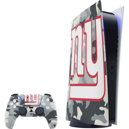 NFL New York Giants Camo PlayStation PS5 Skins