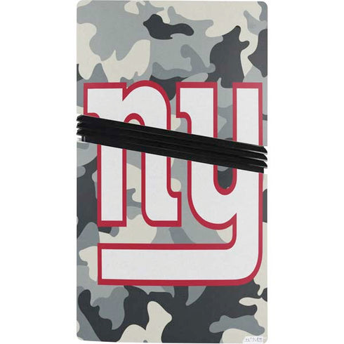 NFL New York Giants Camo PS5 Pro Bundle Skin