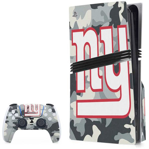 NFL New York Giants Camo PlayStation PS5 Skins