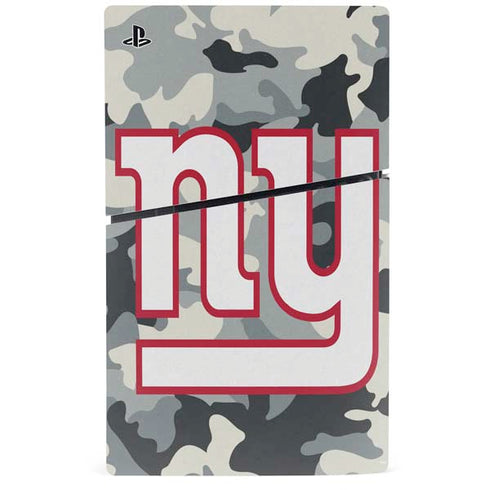 NFL New York Giants Camo PS5 Slim Digital Edition Console Skin