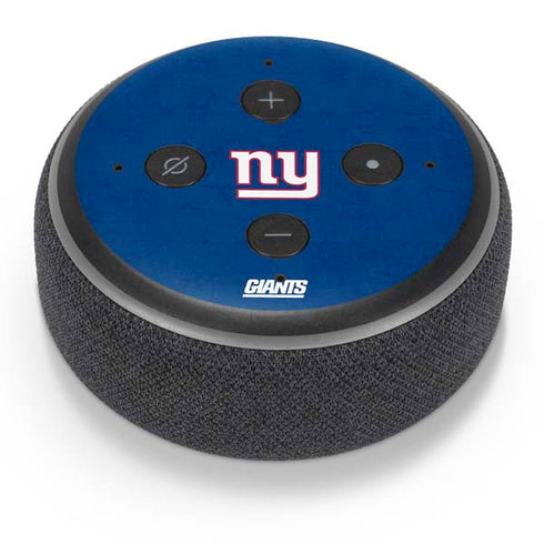 NFL New York Giants Distressed Amazon Echo Dot Skin