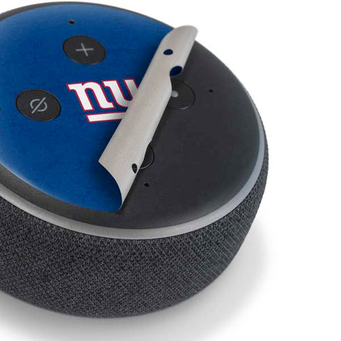 NFL New York Giants Distressed Amazon Echo Dot Skin