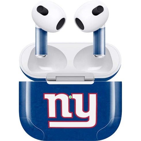 NFL New York Giants Distressed Apple AirPods (3rd Gen 2021) Skin