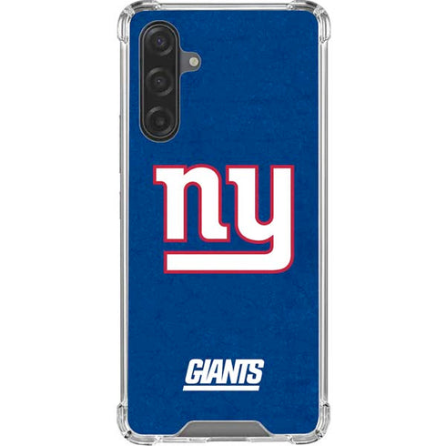 NFL New York Giants Distressed Galaxy A17 Clear Case