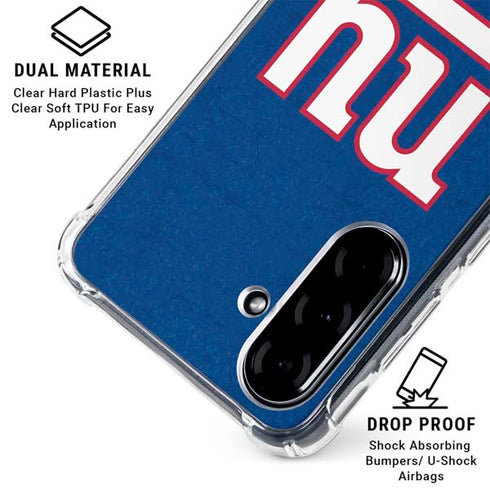 NFL New York Giants Distressed Galaxy A36 5G Clear Case
