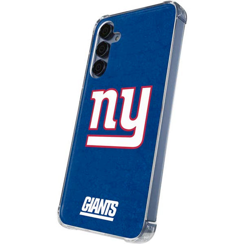 NFL New York Giants Distressed Galaxy A55 5G Clear Case