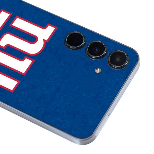 NFL New York Giants Distressed Galaxy A55 5G Skin