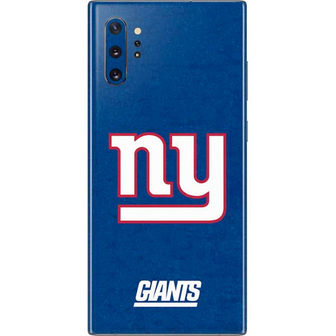 NFL New York Giants Distressed Galaxy Note 10 Plus Skin