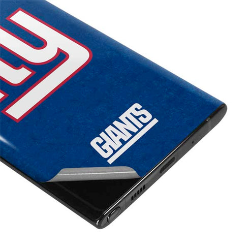 NFL New York Giants Distressed Galaxy Note 10 Plus Skin