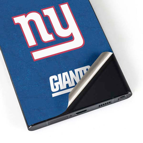 NFL New York Giants Distressed Galaxy S25 Ultra Skin