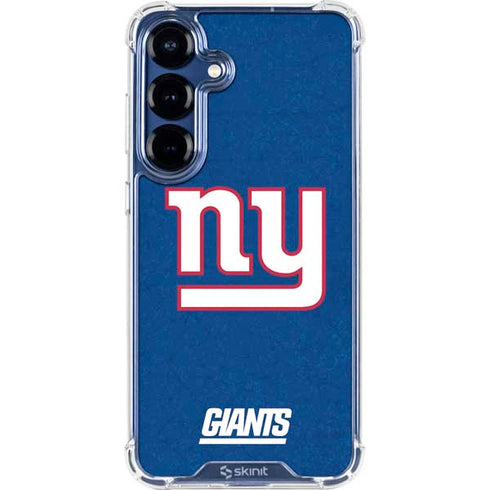NFL New York Giants Distressed Galaxy S25 Clear Case