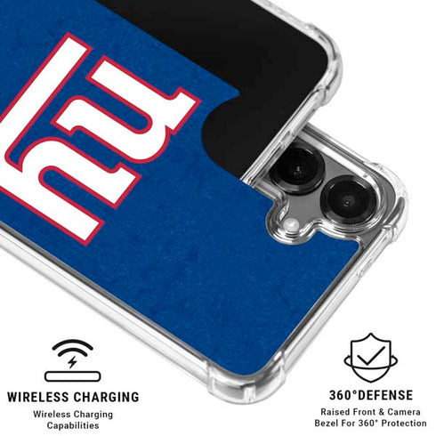 NFL New York Giants Distressed Galaxy S26 Plus Clear Case