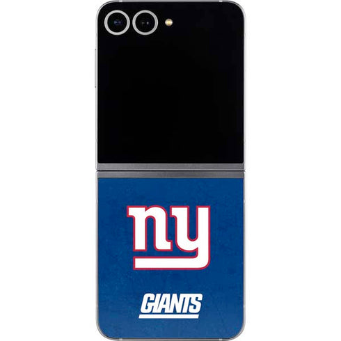 NFL New York Giants Distressed Galaxy Z Flip6 Skin