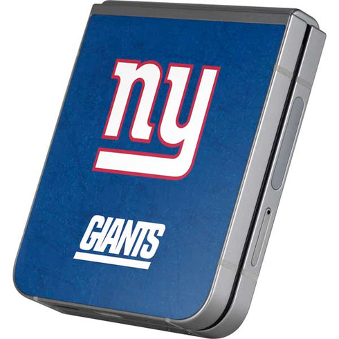 NFL New York Giants Distressed Galaxy Z Flip6 Skin