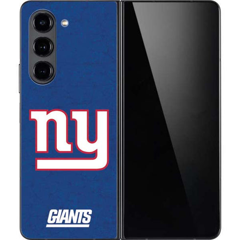 NFL New York Giants Distressed Galaxy Z Fold5 5G Skin