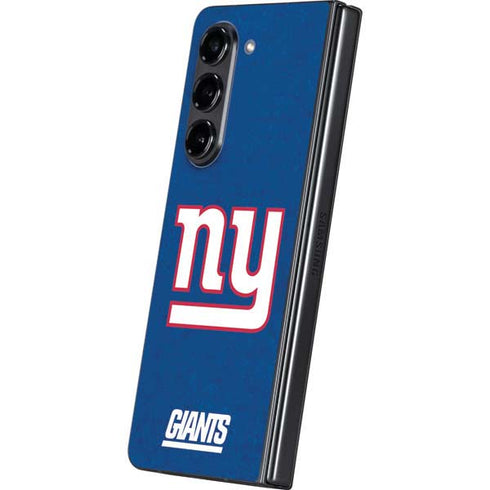 NFL New York Giants Distressed Galaxy Z Fold5 5G Skin