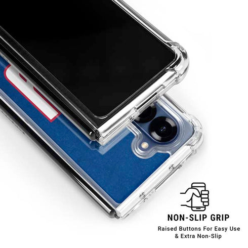 NFL New York Giants Distressed Galaxy Z Fold6 Clear Case
