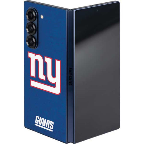 NFL New York Giants Distressed Galaxy Z Fold6 Skin