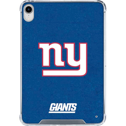 NFL New York Giants Distressed iPad 11th Gen (2025) Clear Case