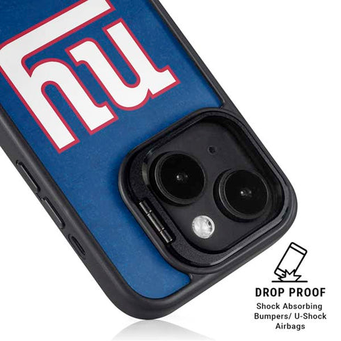 NFL New York Giants Distressed iPhone 15 Kickstand Case
