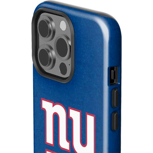 NFL New York Giants Distressed iPhone 15 Pro Impact Case