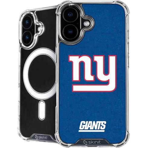 NFL New York Giants Distressed iPhone 16 MagSafe Case