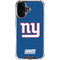 NFL New York Giants Distressed iPhone 16 Plus Clear Case